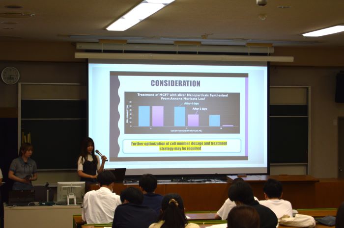 発表の様子：ブルネイ・ダルサラーム大学（4名）