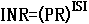 INR=(PR)ISI